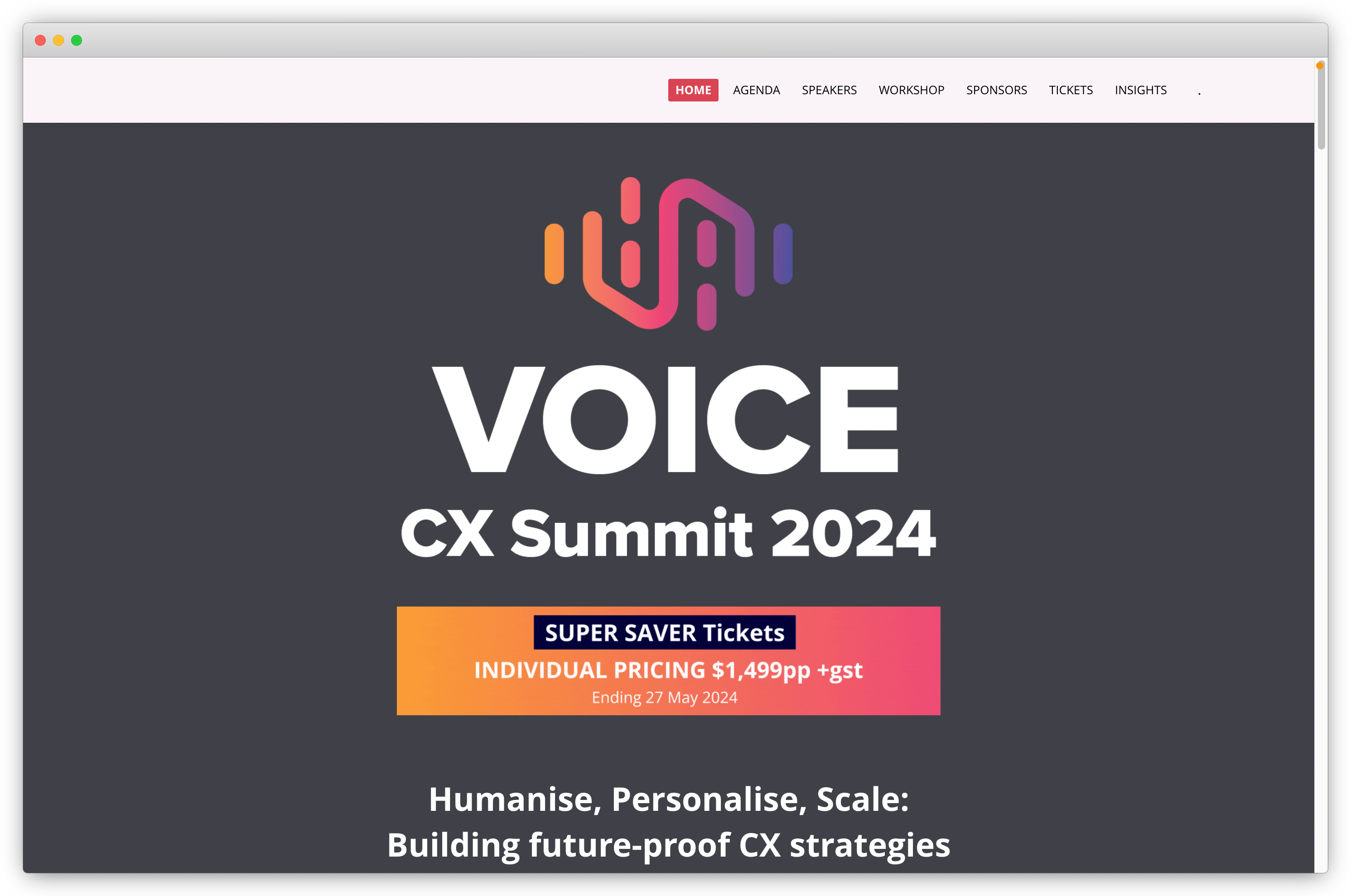 CX Events 2024 - Voice CX Summit 2024