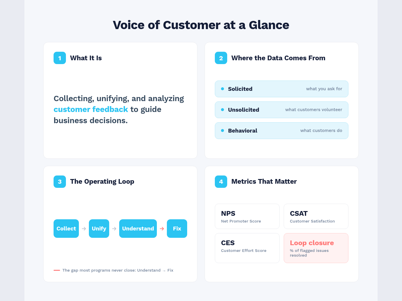 What is Voice of Customer