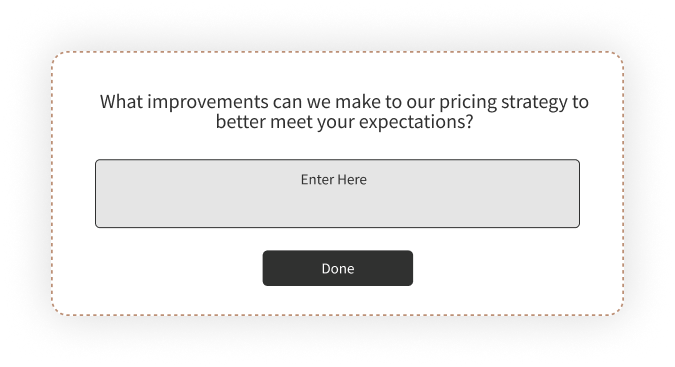 Website Exit Intent Surveys Pricing Question