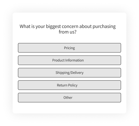 Website Exit Intent Surveys Shopping Cart Abandonment Question