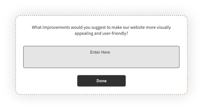 Website survey questions on redesigning