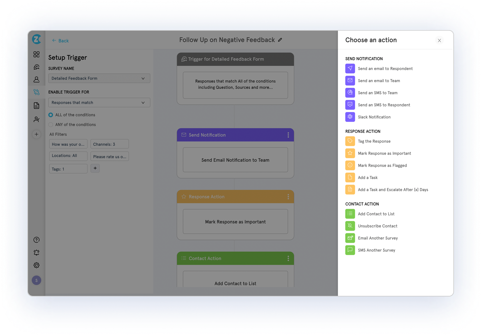 Workflows and Automation in a customer feedback tool