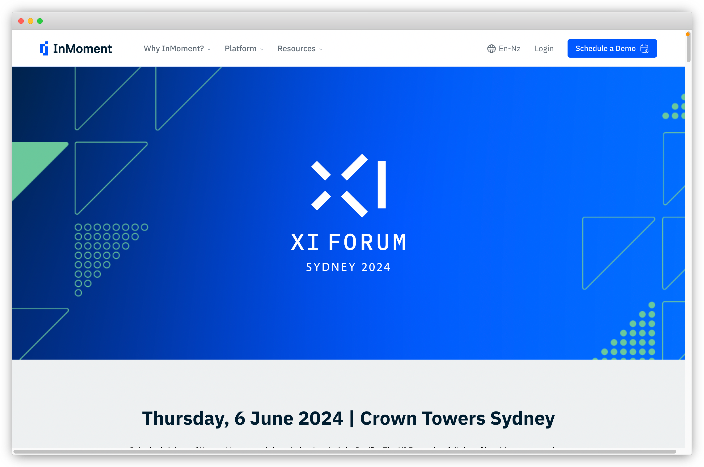 CX Events 2024 - XI Forum InMoment