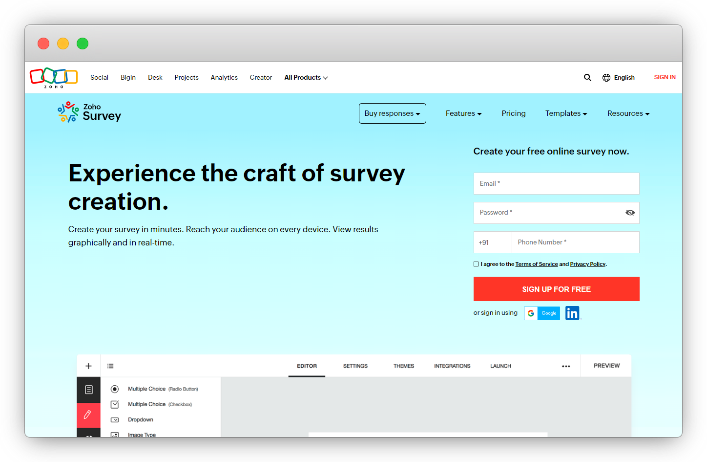 SurveySparrow Alternatives-Zoho Survey