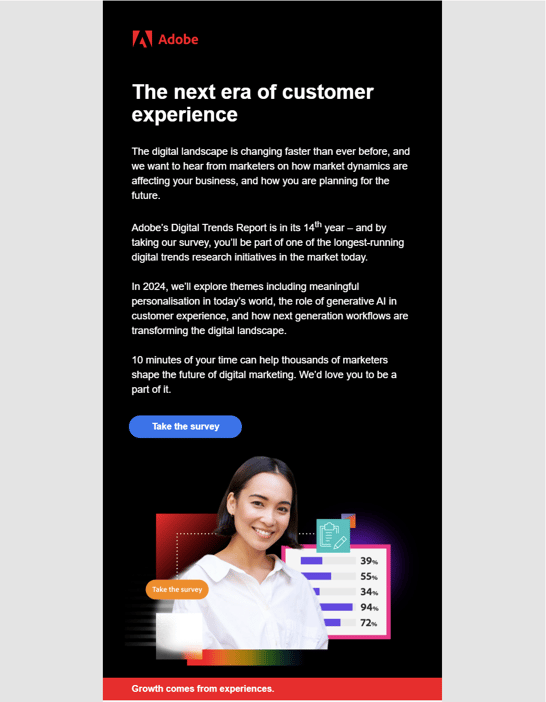 adobe email survey example