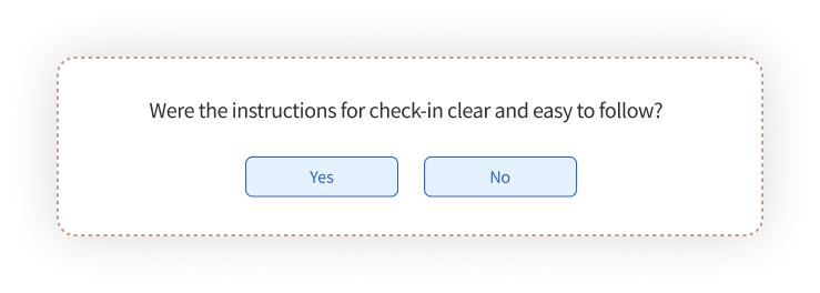 airport passenger survey questions on check-in process