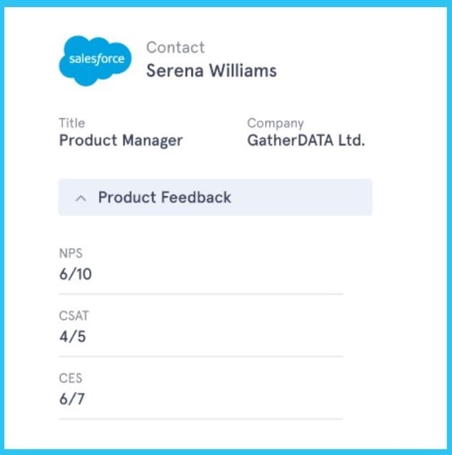 salesforce surveys feedback mapping