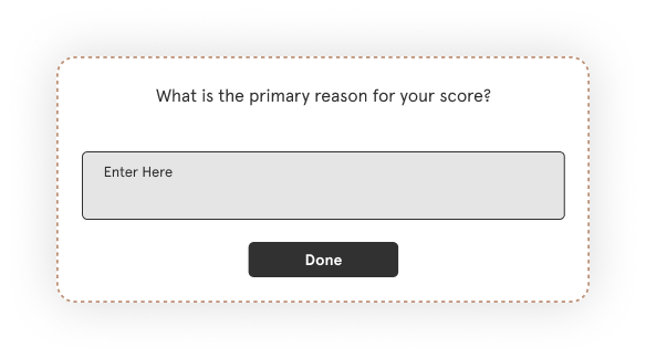 create CSAT survey-comment box