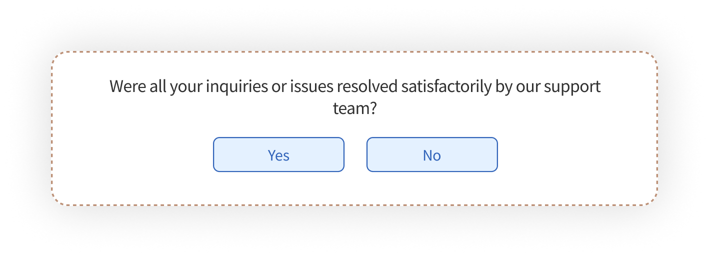 creating a customer satisfaction survey - dichotomous questions