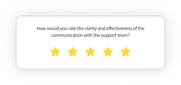 customer satisfaction survey questions- customer support feedback