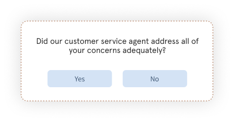 customer service survey question yes or no-1