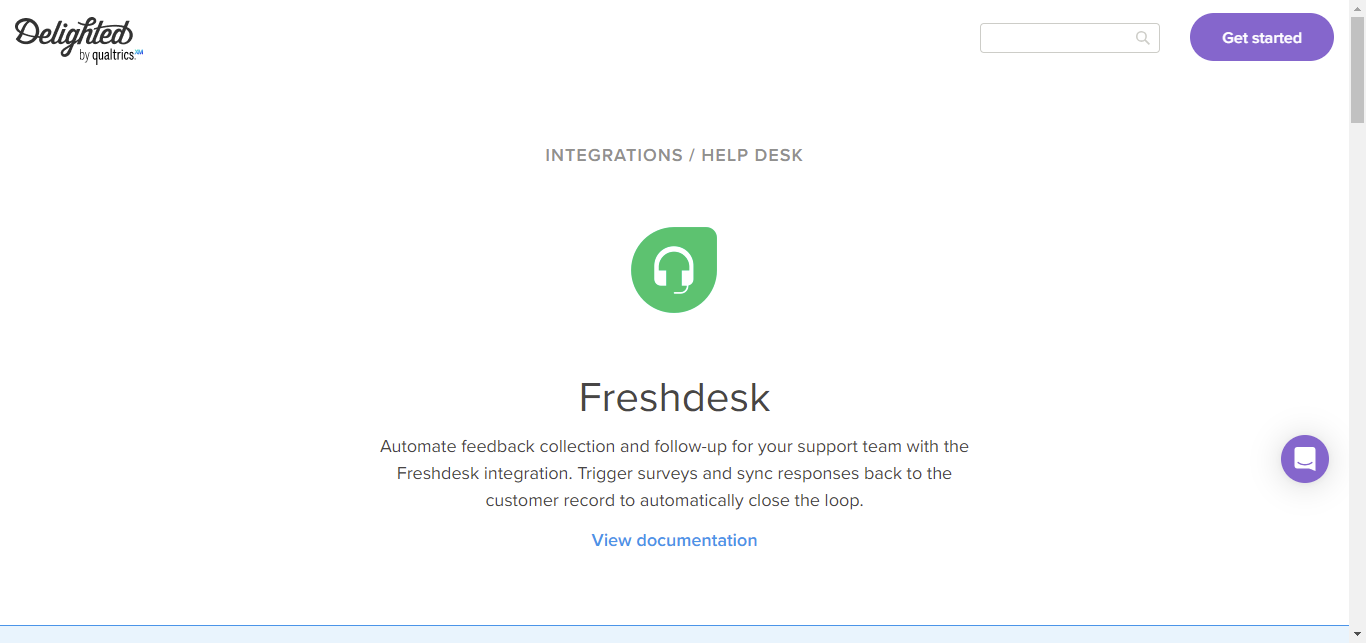 delighted as a survey tool for freshdesk