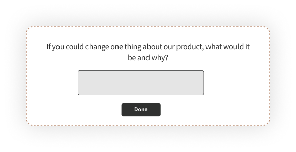 eCommerce surveys product survey question