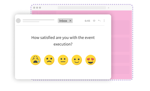 email survey -event