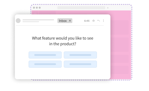 email survey template-product research