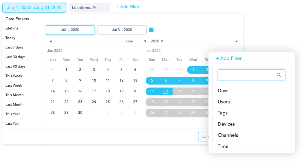 Filters in Zonka Feedback Survey Report