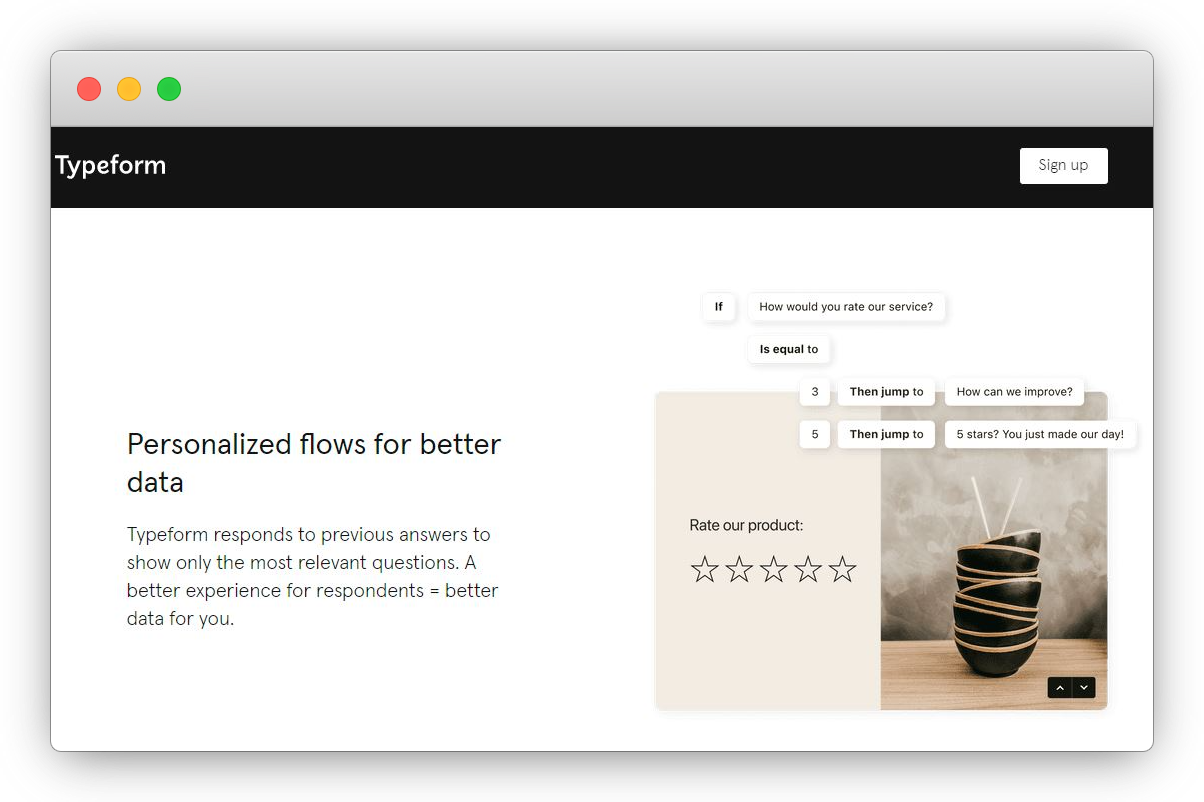 Free Customer Feedback Tools - typeform