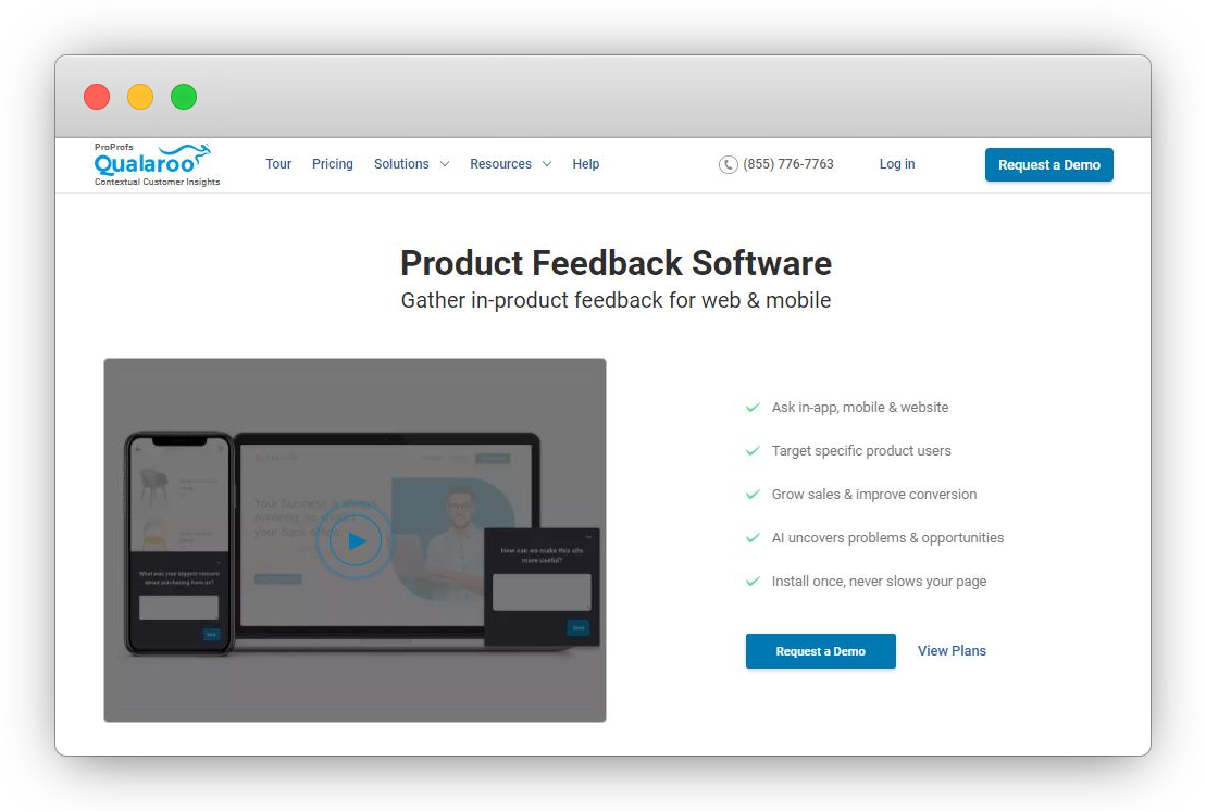 product feedback tools -qualaroo
