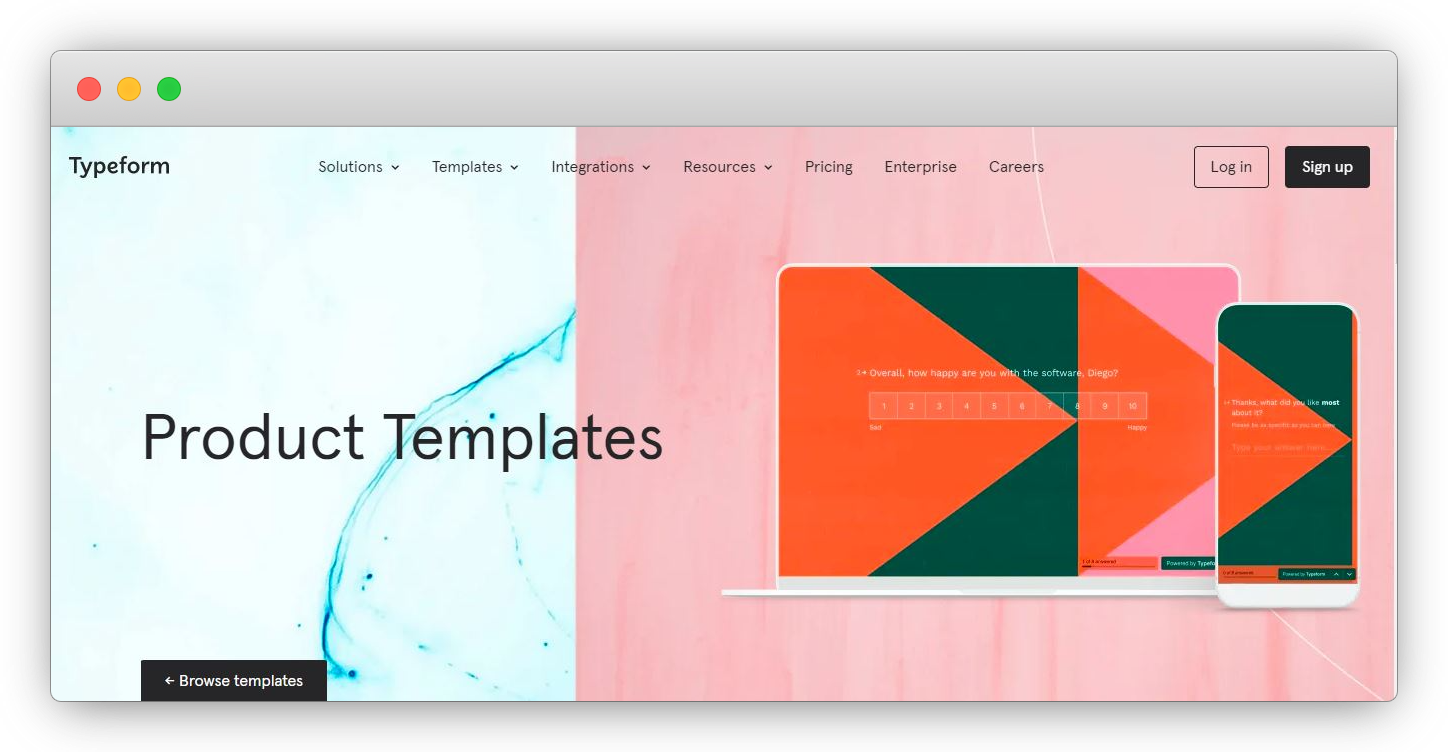 product feedback tools - Typeform