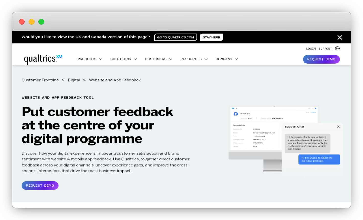 free customer feedback tool-qualtrics