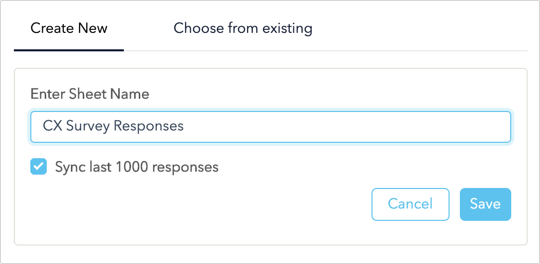 google sheet product feedback response syncing