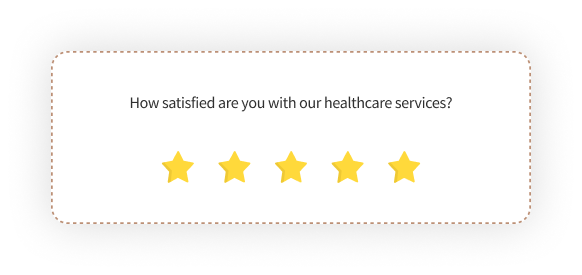 healthcare 1 to 5 rating survey