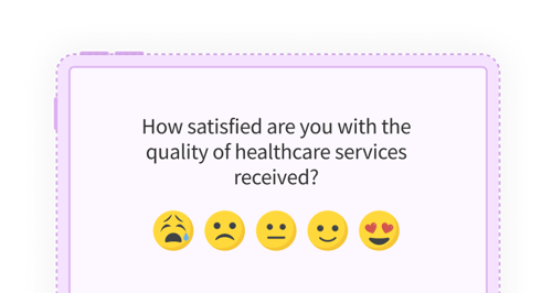 healthcare feedback using tablet surveys