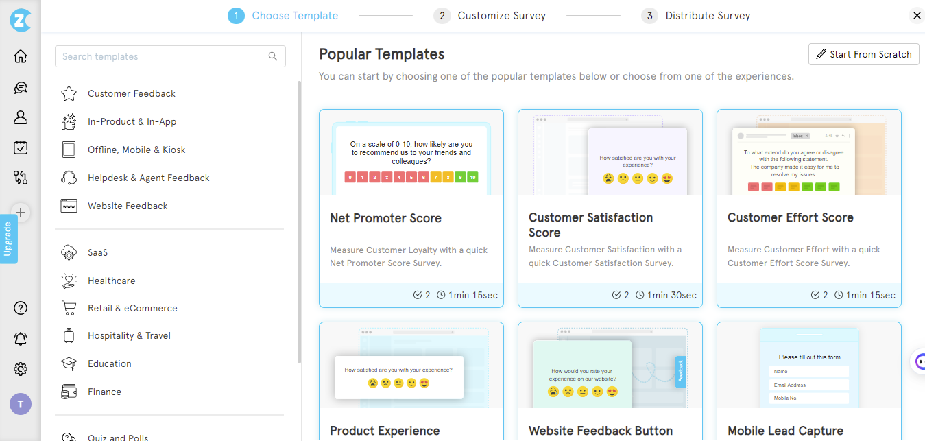 how to create a survey-templates