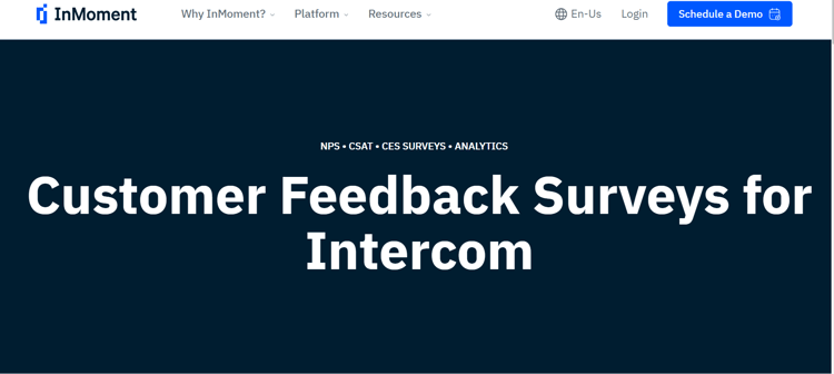 NPS tools for Intercom- InMoment