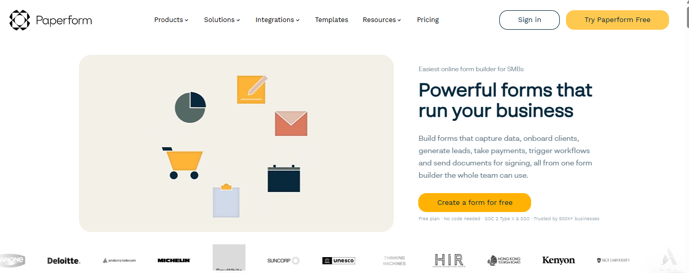 SurveyMonkey alternatives - Paperform