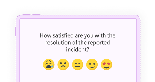 incident reporting using ofline surveys