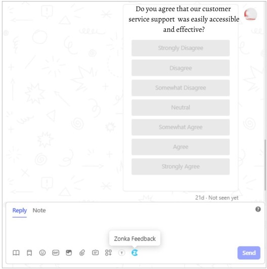 collect customer feedback with intercom live chat survey