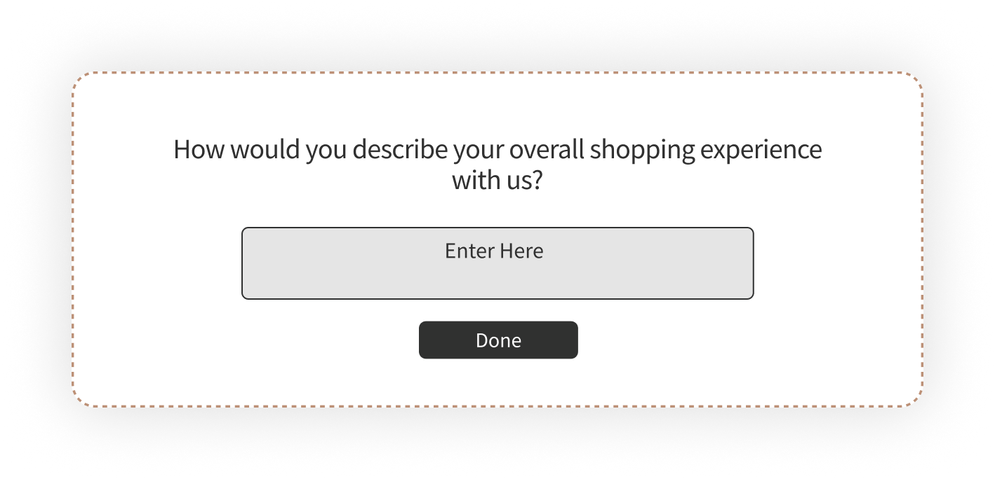 open ended question examples for Retail