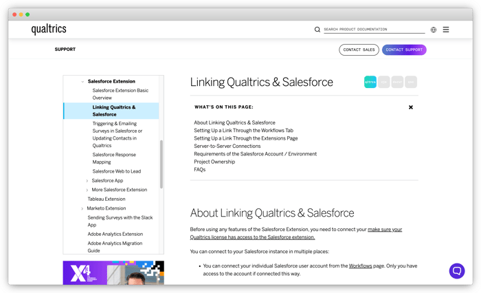 qualtrics broswerframe img salesforce survey tool