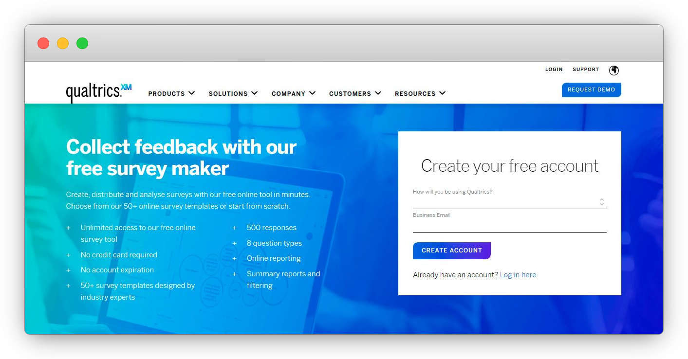 qualtrics free NPS survey tool
