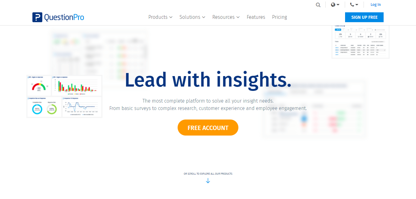 question pro, saas survey software