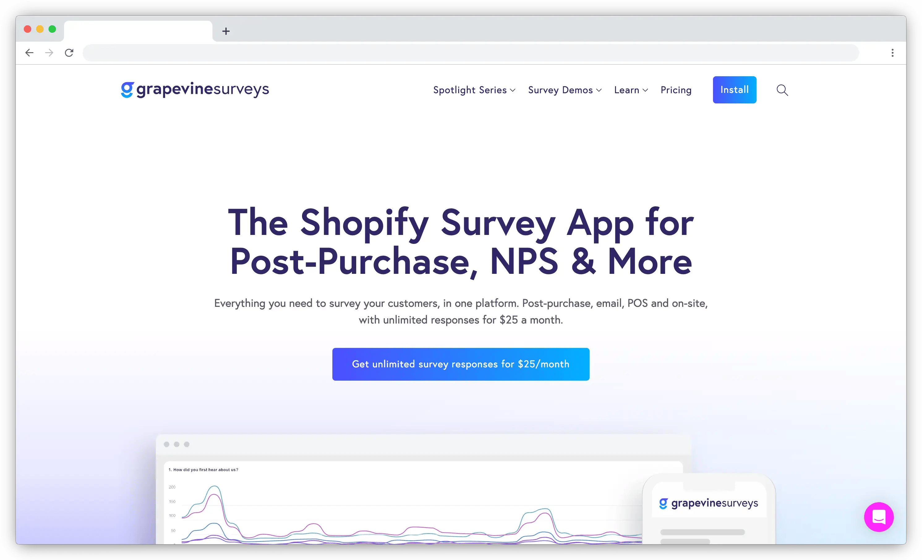 shopify survey tool grapevine