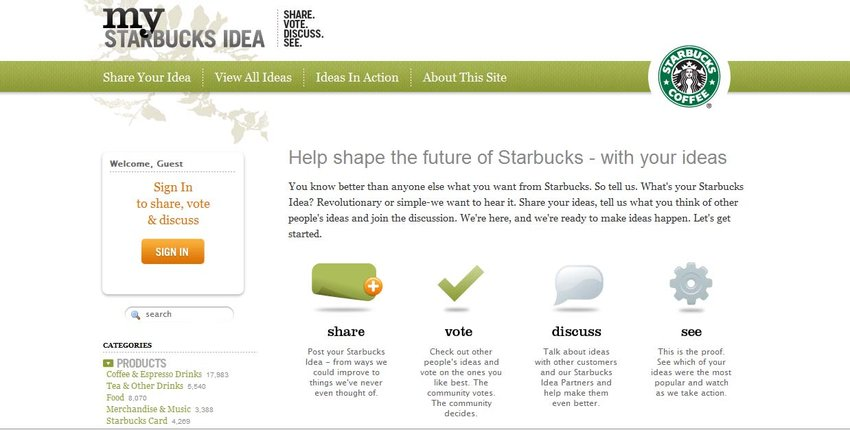 customer insights platform by starbucks