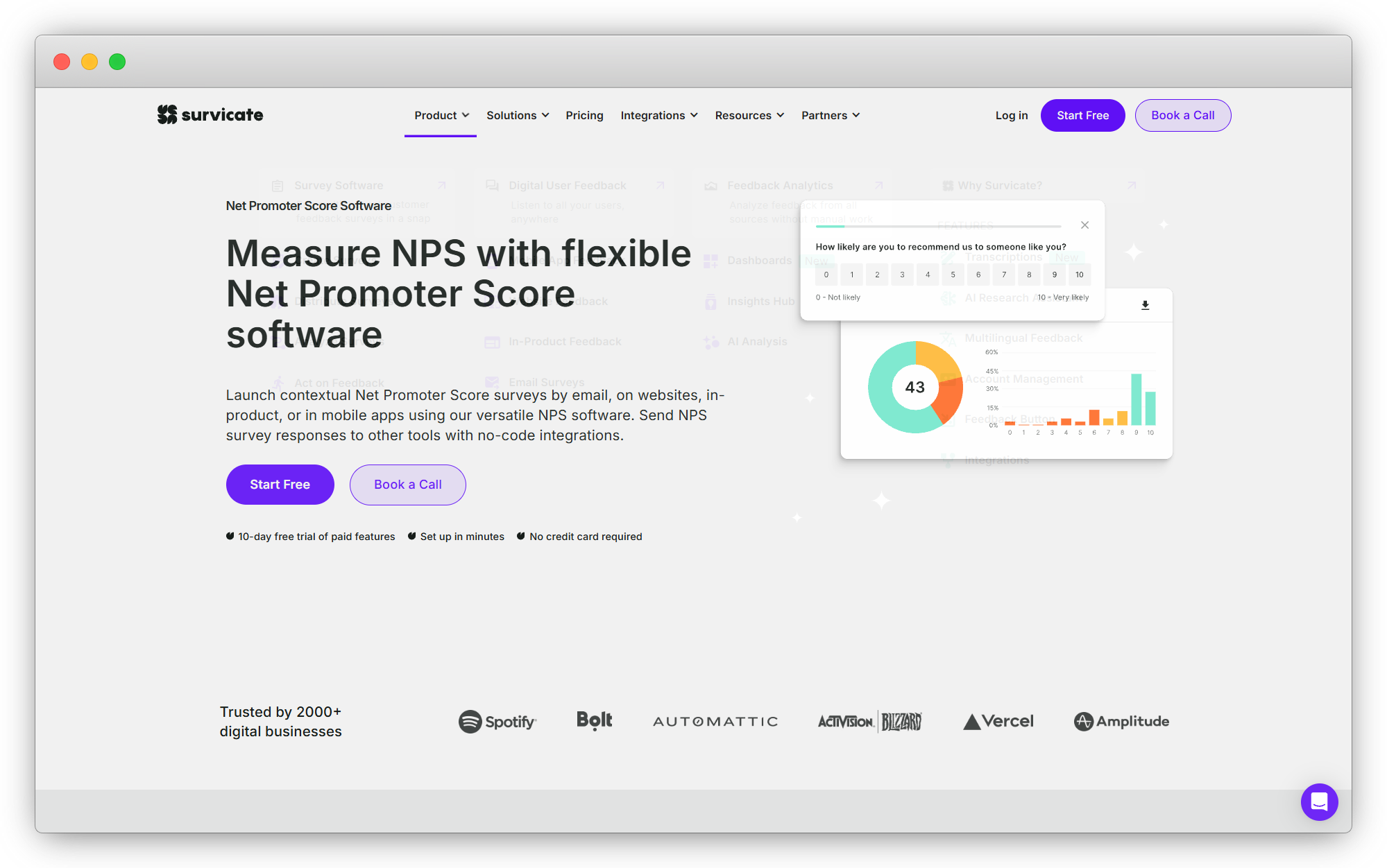 NPS Tools for HubSpot - survicate