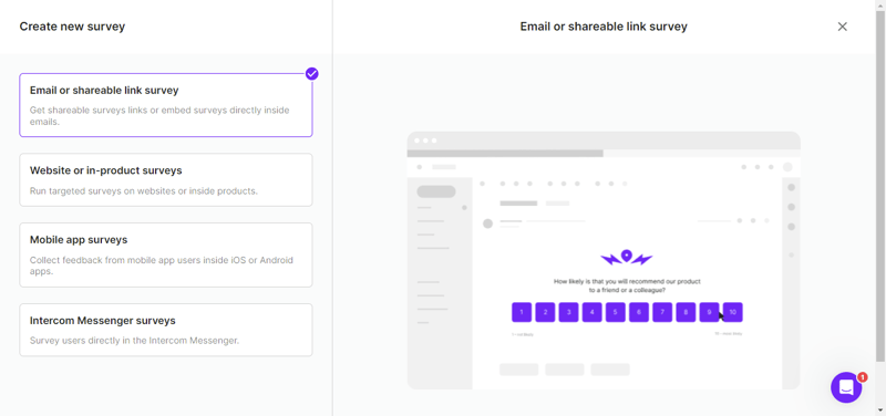 survicate-online survey tools and email survey software