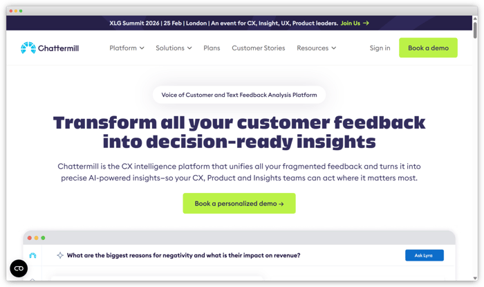 unitQ Aternatives - Chattermill