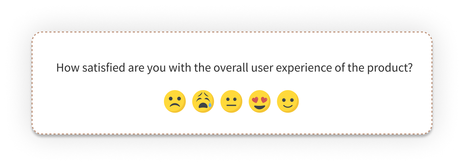 ways to collect survey - emoji question