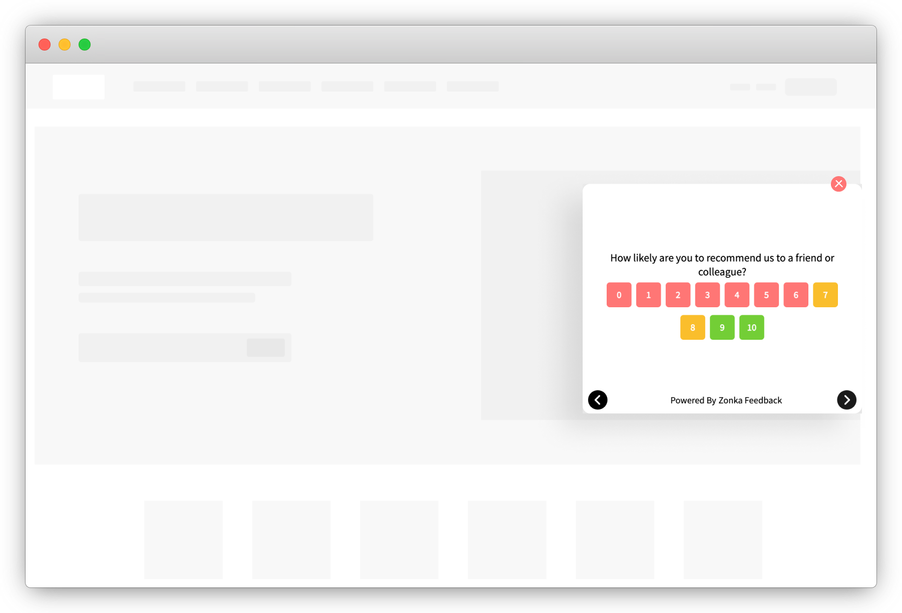 create free surveys online by embedding a feedback form in web page