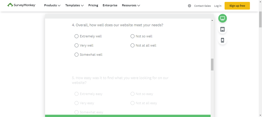 website feedback tools surveymonkey