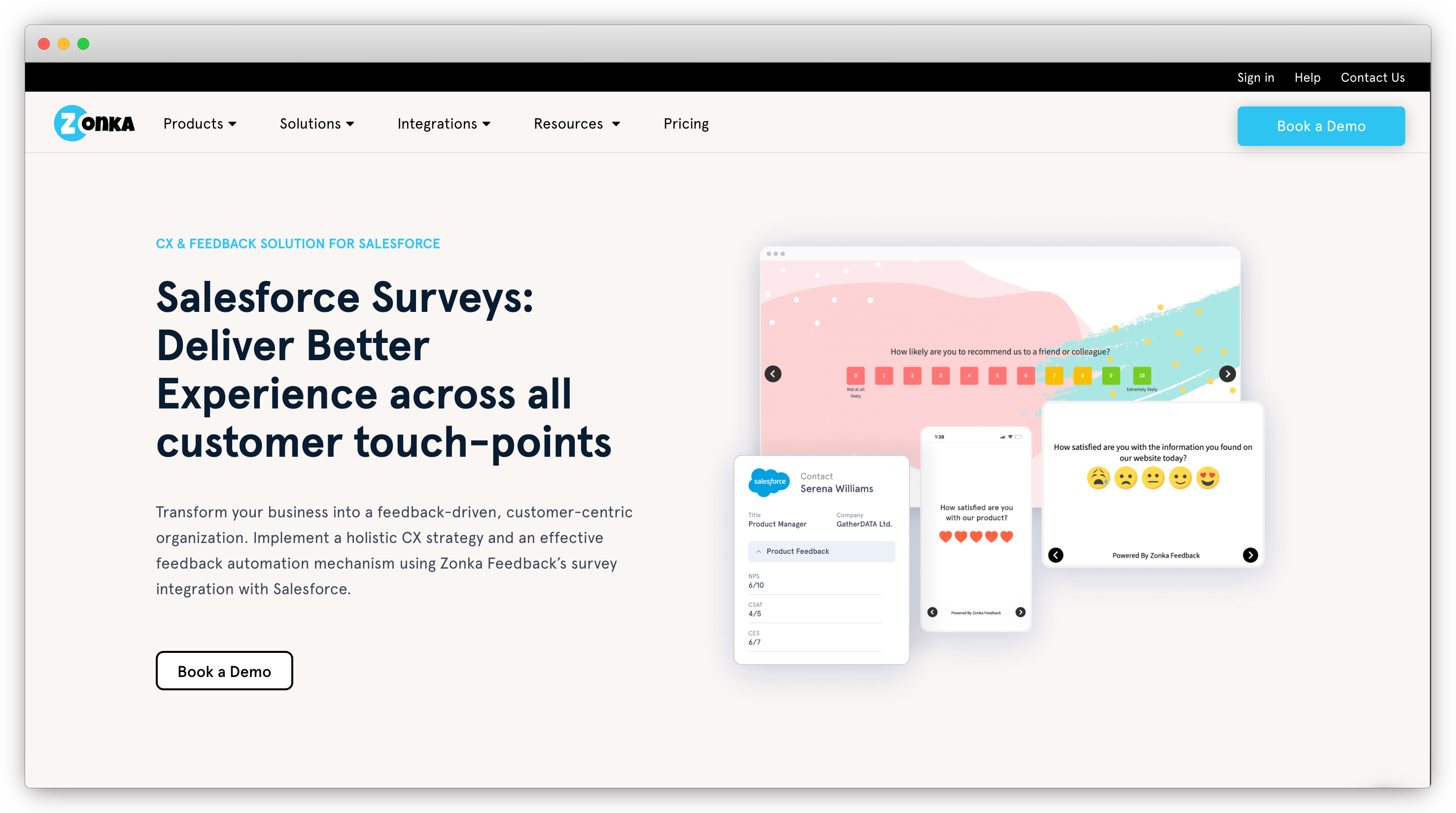 zonka feedback salesforce survey tool
