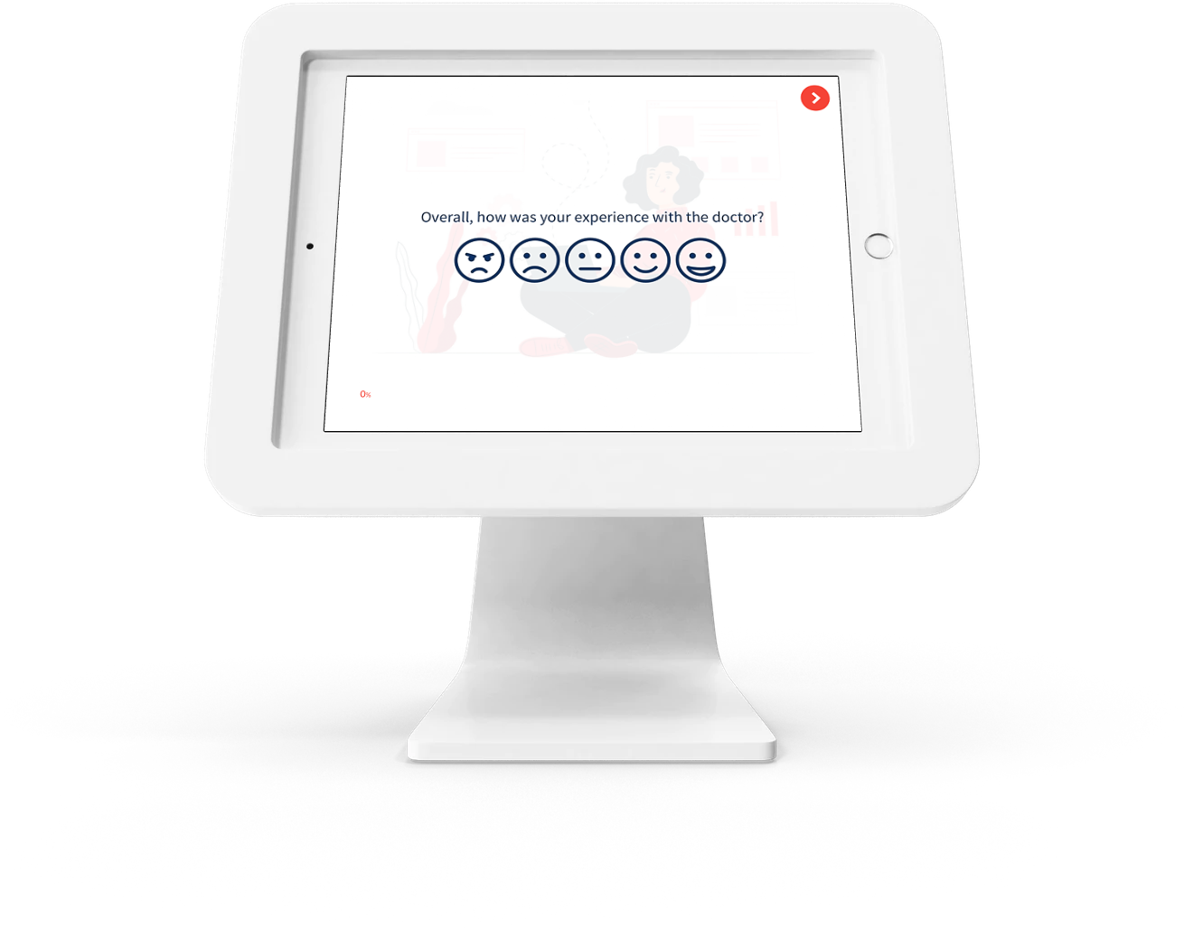 salesforce surveys on a kiosk