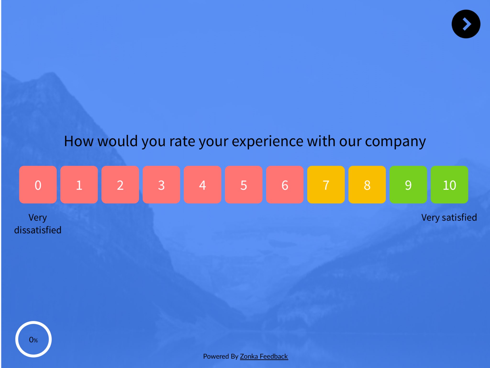 1-to-10 Rating Scale Survey Template