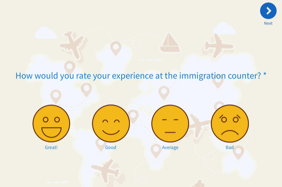 Airport Immigration Feedback Form Template