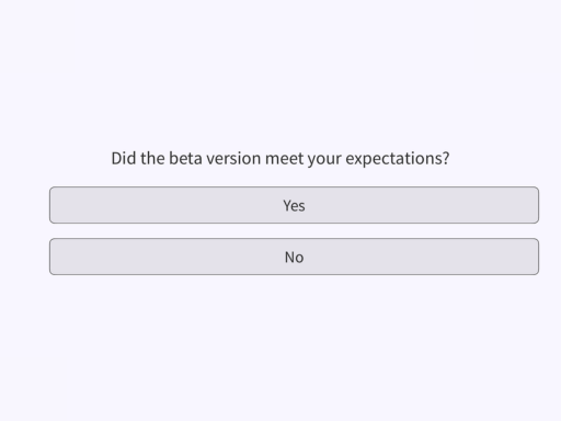 Beta Testing Survey Template