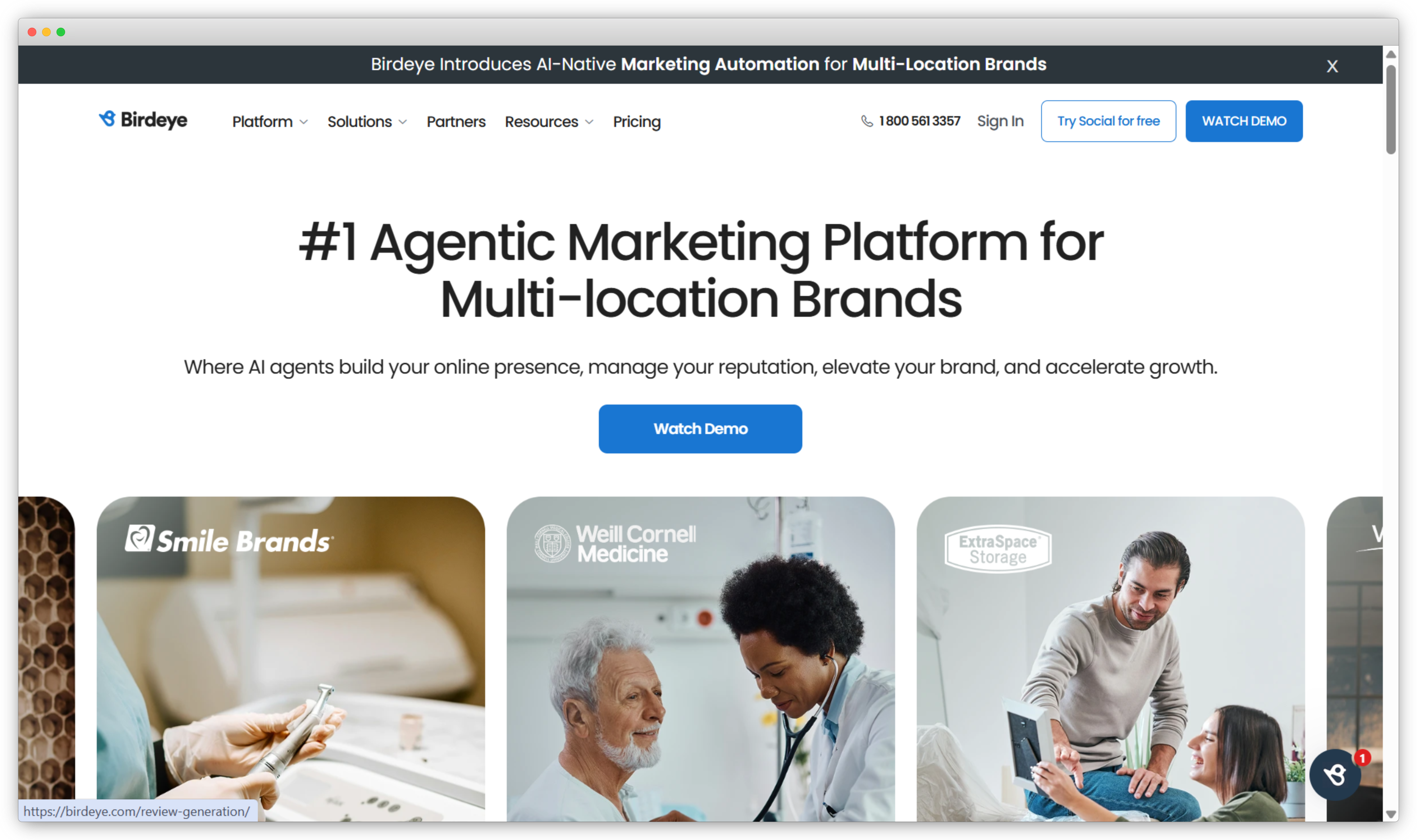 Birdeye multi-location reputation management platform